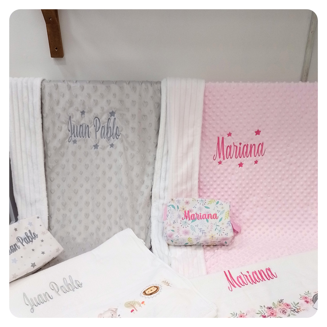 Cobija doble faz bordada