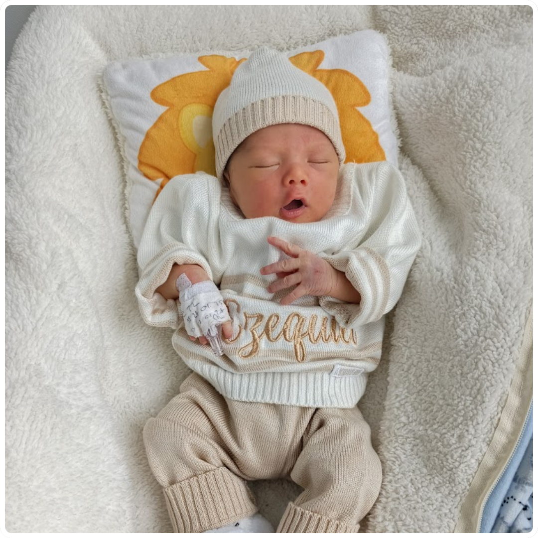 Conjunto tejido rayas