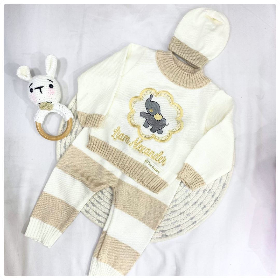 Conjunto tejido hilo premium