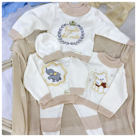 Conjunto tejido hilo premium