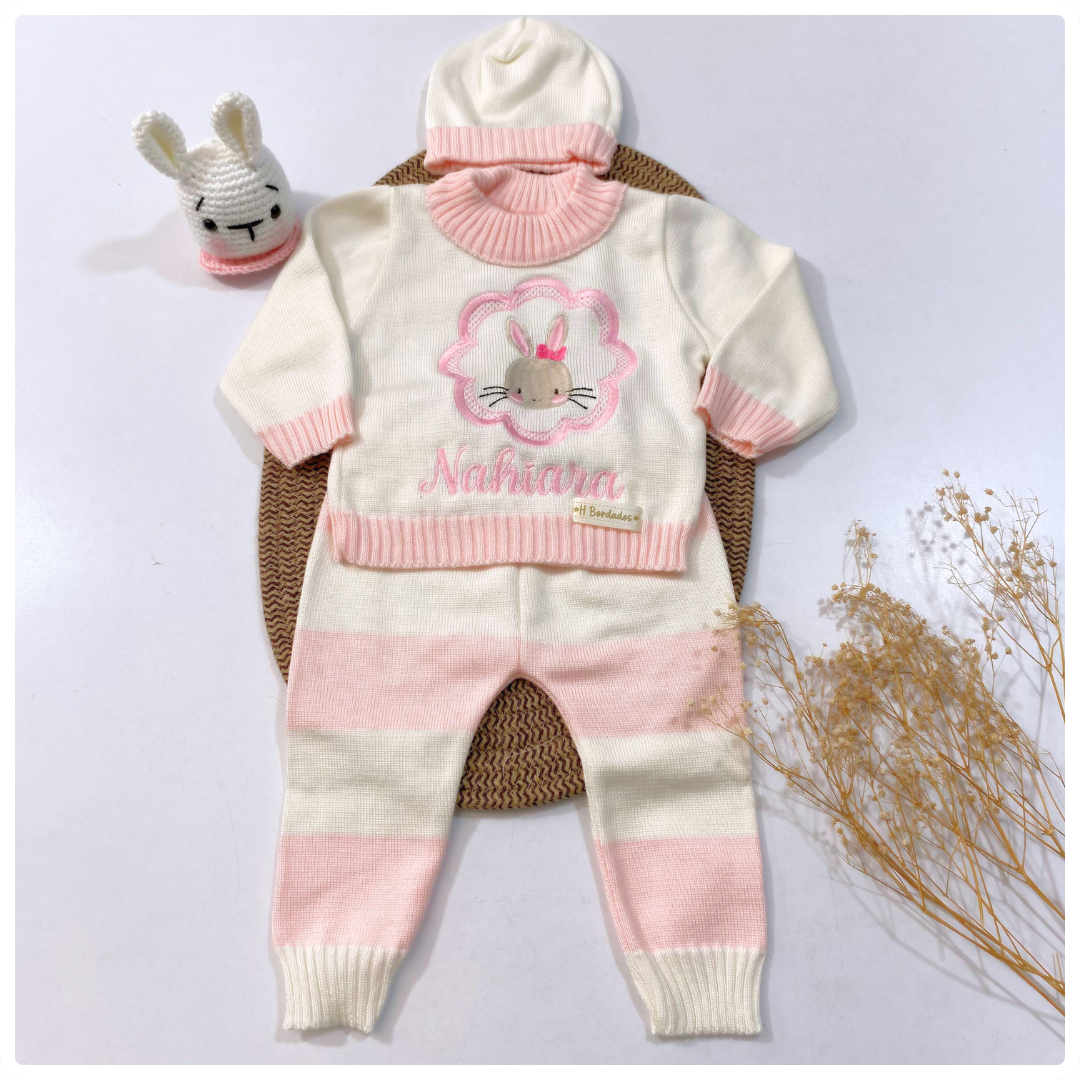 Conjunto tejido hilo premium