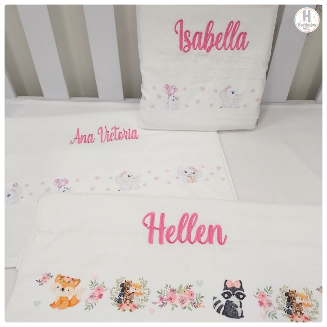 Toalla rectangular de bebé en algodón
