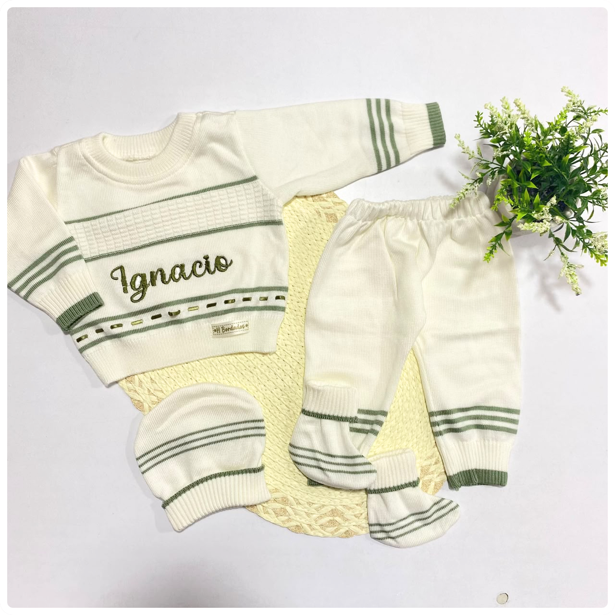 Conjunto tejido cinta