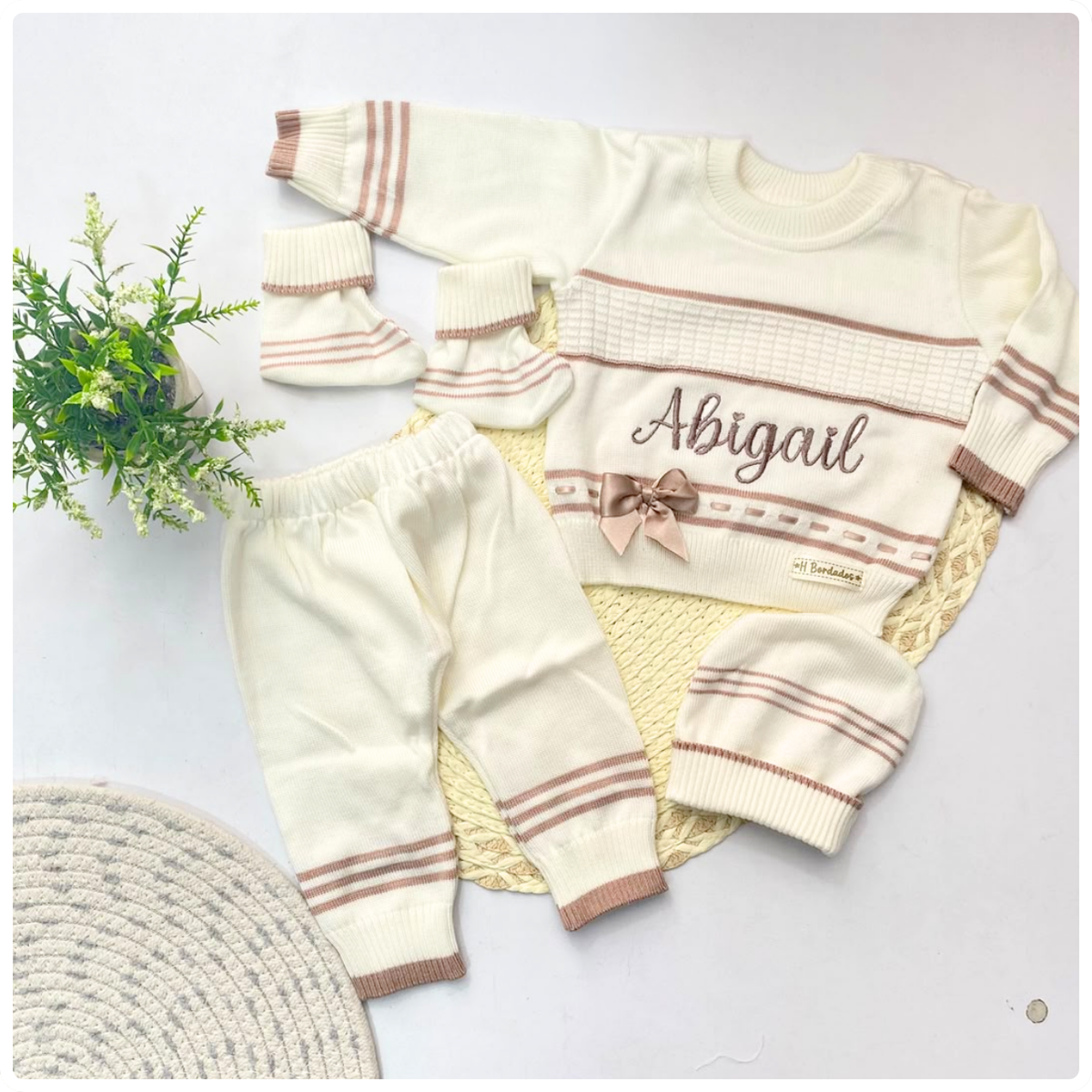 Conjunto tejido cinta