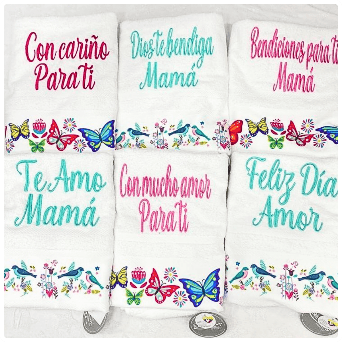 Toallon cuerpo franja decorada