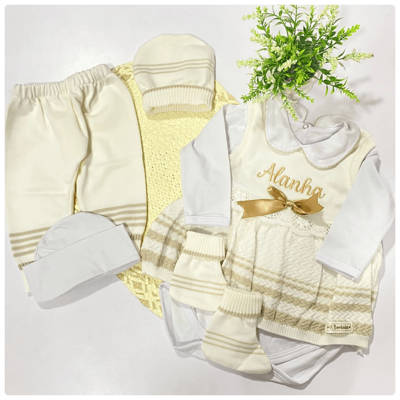 Conjunto vestido niña 6 piezas