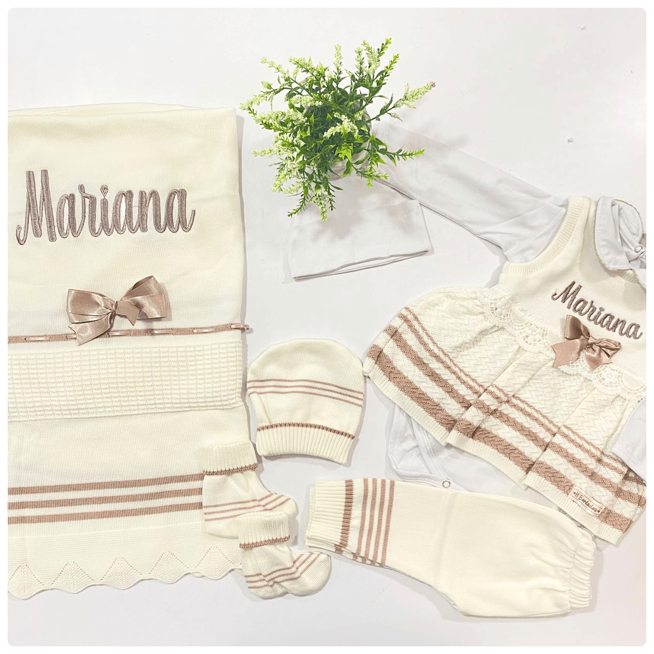Conjunto vestido niña 6 piezas